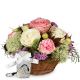 send A-Basket-full-of-Poetry-with-Roses-incl-Key-Ring-with-112-Swarovski-crystals-Mid to Liechtenstein
