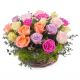 Send Centrepiece-of-multicoloured-roses-Min to Portugal