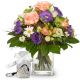 Send Cheerful-Spring-Bouquet-incl-Key-Ring-with-112-Swarovski-crystals to Switzerland