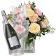 Send Cordial-Rose-Greeting-with-Prosecco-Albino-Armani-DOC-75-cl-incl-ice-bucket-and-two-sparkling-wi to Switzerland