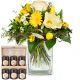 Send March-Bouquet-of-the-Month-with-honey-gift-set to Switzerland