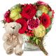 Send Only-for-You-with-teddy-bear-white to Liechtenstein