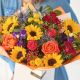 Send Radiant-Sunflower-Mix-Bouquet to United Kingdom