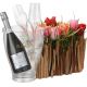 Send Stylish-Miniature-Tulip-Garden-with-Prosecco-Albino-Armani-DOC-75-cl-incl-ice-bucket-and-two-spa to Switzerland