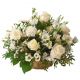 Send white-funeral-basket-Mid to Luxembourg